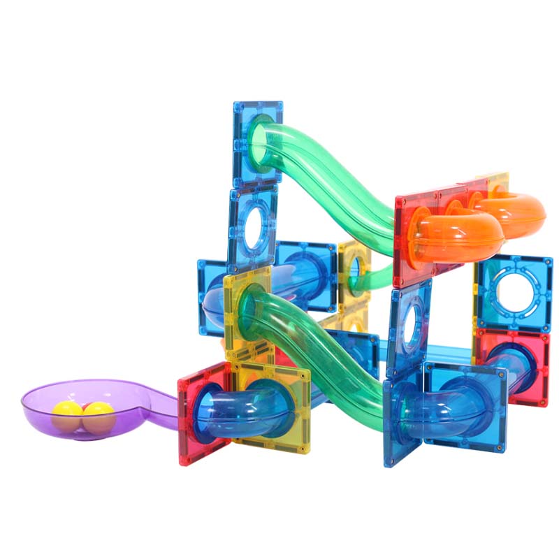 Educational marble run magnetic tiles colorful magnetic toys safe ...